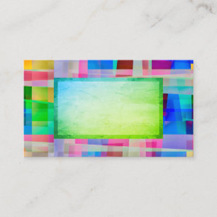 Art abstrait design coloré carte de visite personn
