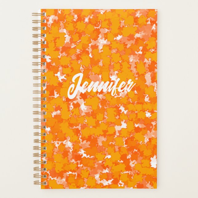 Art Abstrait Design Orange Foliage (Devant)