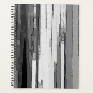 Art abstrait en noir et blanc en nuances de gris