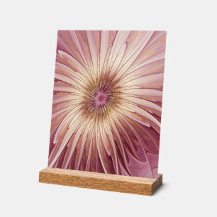 Art Abstrait Fractal Fleur & Tons de Bourgogne