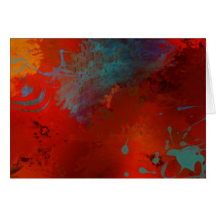 Art abstrait grunge de Digitals de rouge, d'Aqua