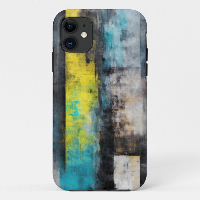 Art Abstrait moderne iPhone 11 Coque (Dos)