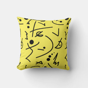 Art Abstrait Peinture D'Un Coussin Coussin Type