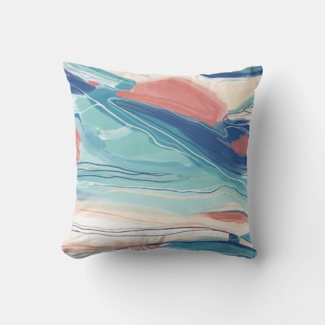 Art Abstrait sable & coussin de mer décorer votre  (Recto)