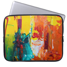 Art abstrait sur sac électronique