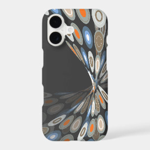 Art abstrait Twist numérique papillon bleu orange