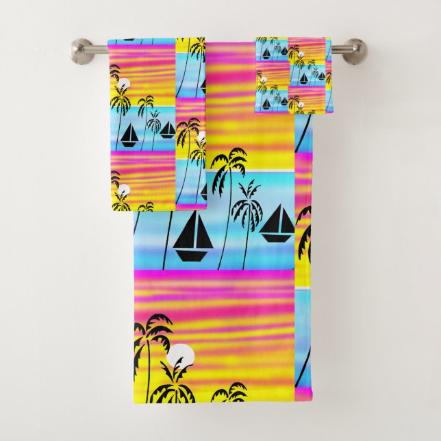 Art africain, Coucher de soleil tropical (En situation)