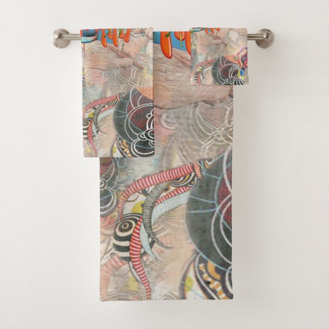 Art-analogue Mind drawing Bath Towel Set (Insitu)