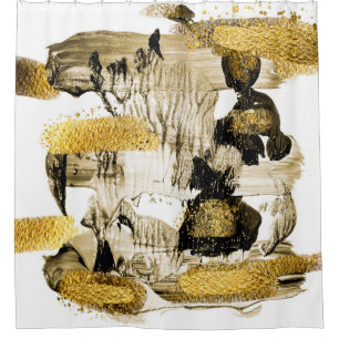 Art and Gold. Trendy colour with golden paint and