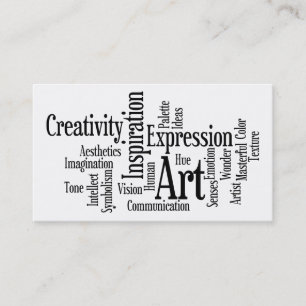 Art and Inspiration Business Card for Creative Pro