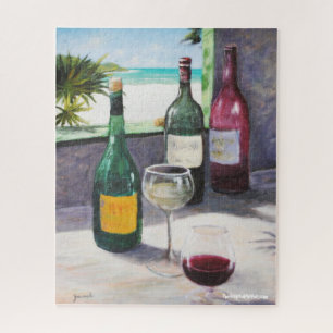 Art and Wine Lover Puzzle with Gift Box, 520 Piece