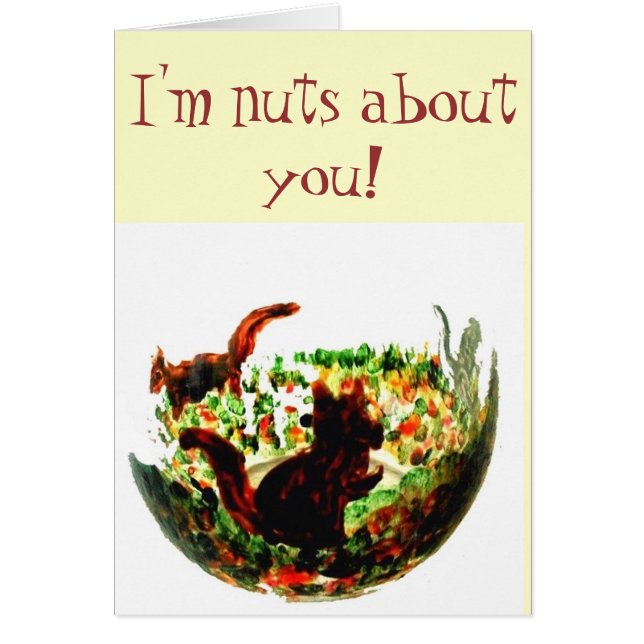 Art animal mignon écureuils d'automne (Devant)