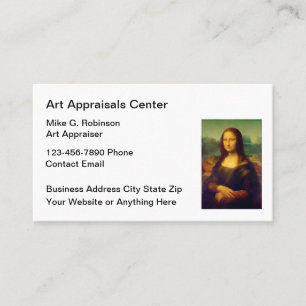 Art Appraiser And Appraisal Service Business Card