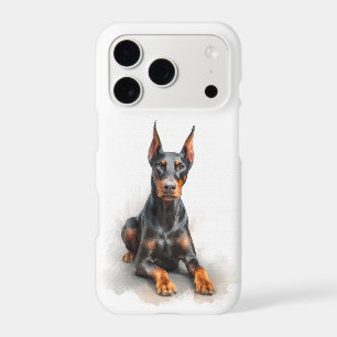 Art aquarelle Doberman