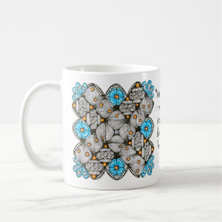 Art as Individualism with Blue and Orange Doodle Coffee Mug
