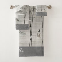 Art asiatique personnalisé d'aigrettes côtières