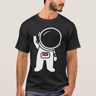 Art Astronaut in Space Artistic Drawn Space Suit T-Shirt