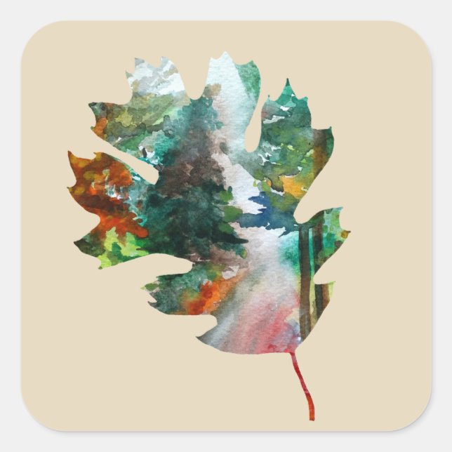 Art Automne, Sticker Art Feutre Automne (Devant)