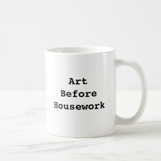 Art avant tasse des travaux domestiques