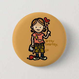 art badge 2 inch round button