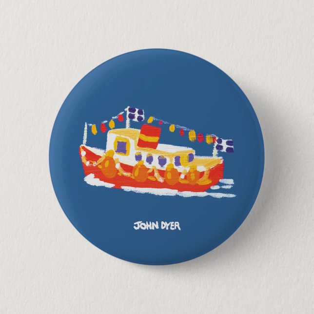 Art Badge Button: John Dyer Ferry 2 Inch Round Button (Front)