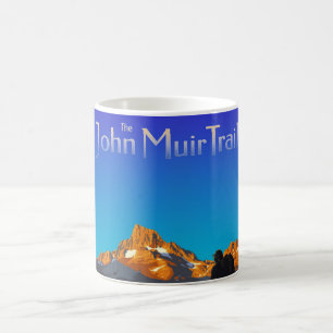 Art - Banner Peak - John Muir Trail Text Coffee Mug