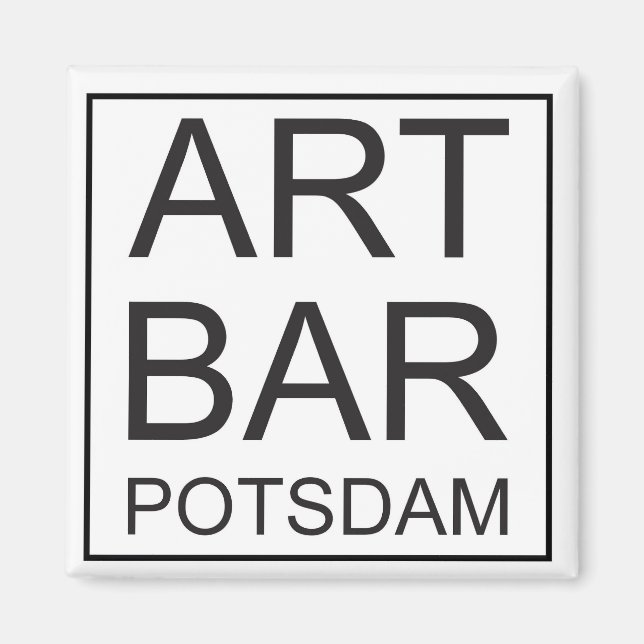 ART & Bar Potsdam Magnet Bouton par ARTCommerz (Devant)
