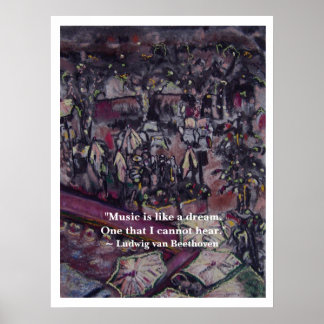 Art & Beethoven Quote Poster