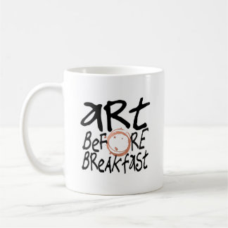 Art Before Breakfast mug