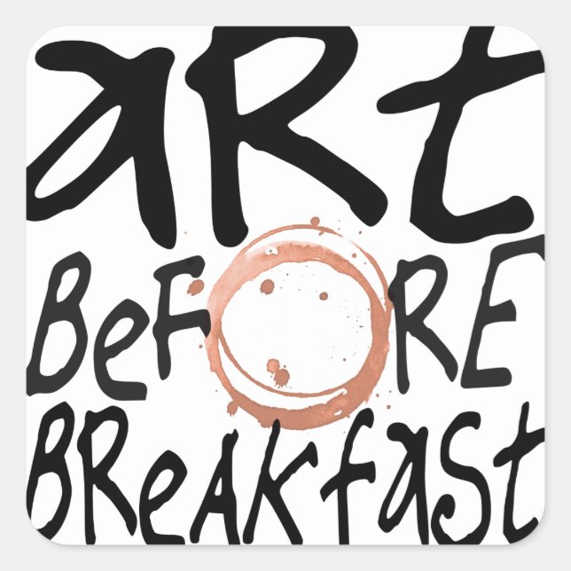 art before breakfast sticker (Front)