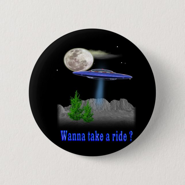 Art Bell 2 Inch Round Button (Front)