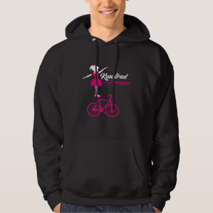 Art Bike Princess I Love Cycling Hoodie