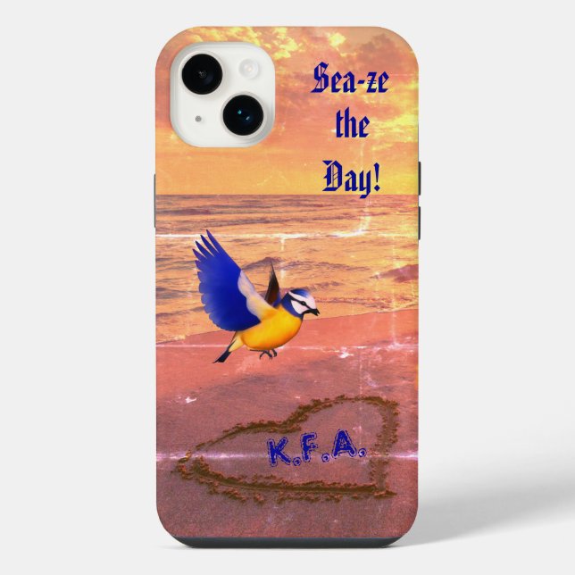 Art Bird Seabird Beach iPhone Case (Back)