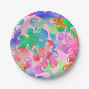 Art Birthday Dress for a Mess Painting  Paper Plate