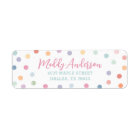 Art Birthday Party Return Address Label