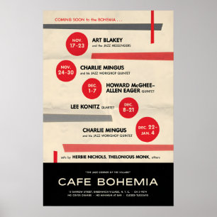 Art Blakey - Charles Mingus affiche jazz - Au