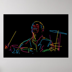 Art Blakey portrait Poster