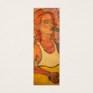 art bleu de songstress de microphone