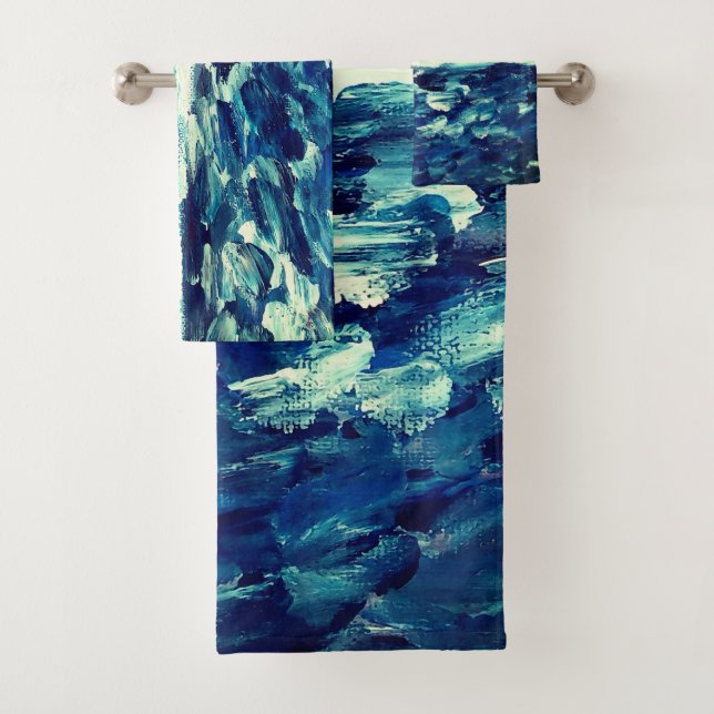 Art bleu moderne Abstrait (En situation)