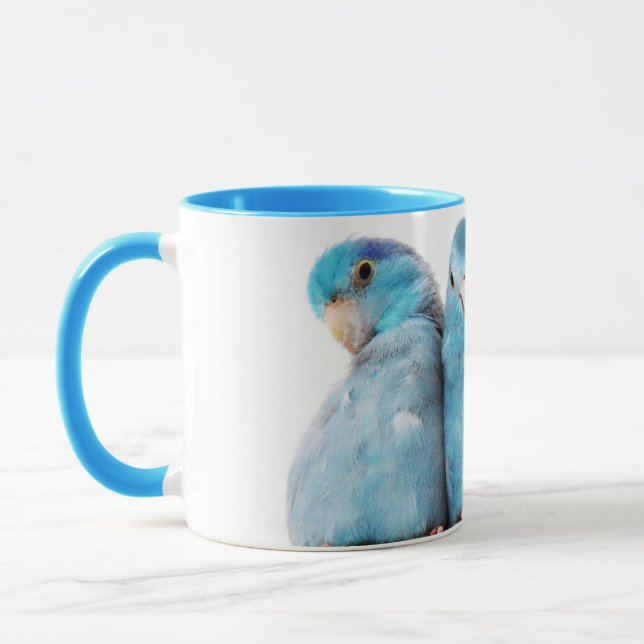 Art bleu Pacifique de tasse de tasse de Parrotlet (Gauche)