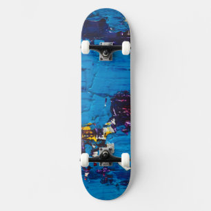 Art Blue Cool Skateboard