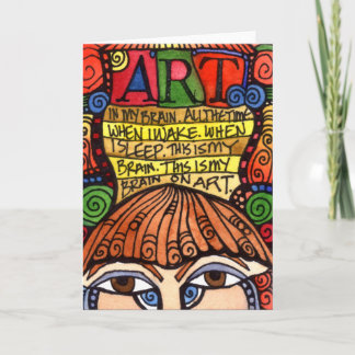 ART BRAIN Greeting Card