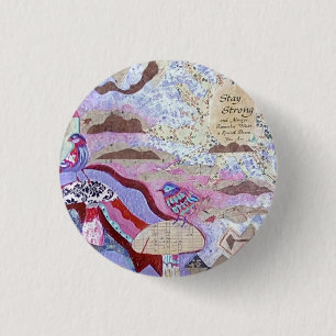 Art button, art pin, button, pin, accessories 1 inch round button