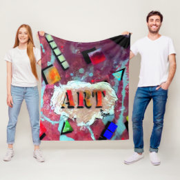 Art by Cutrone Fleece Blanket
