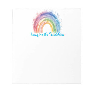 Art By Debi, Rainbow Notepad