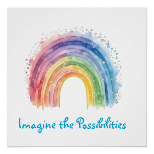 Art By Debi, Rainbow Poster