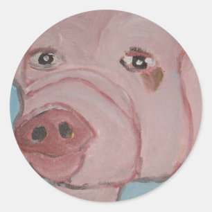 art by eric ginsburg classic round sticker