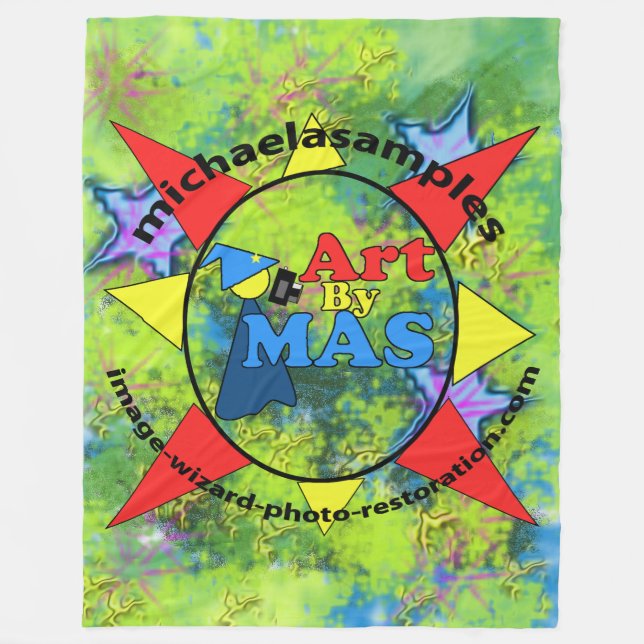 Art By MAS Fleece Blanket (Front)