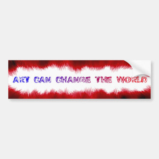 ART CAN CHANGE THE WORLD BUMPER STICKER
