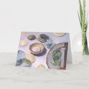 Art Card blank greeting card "The Mirror Plate"